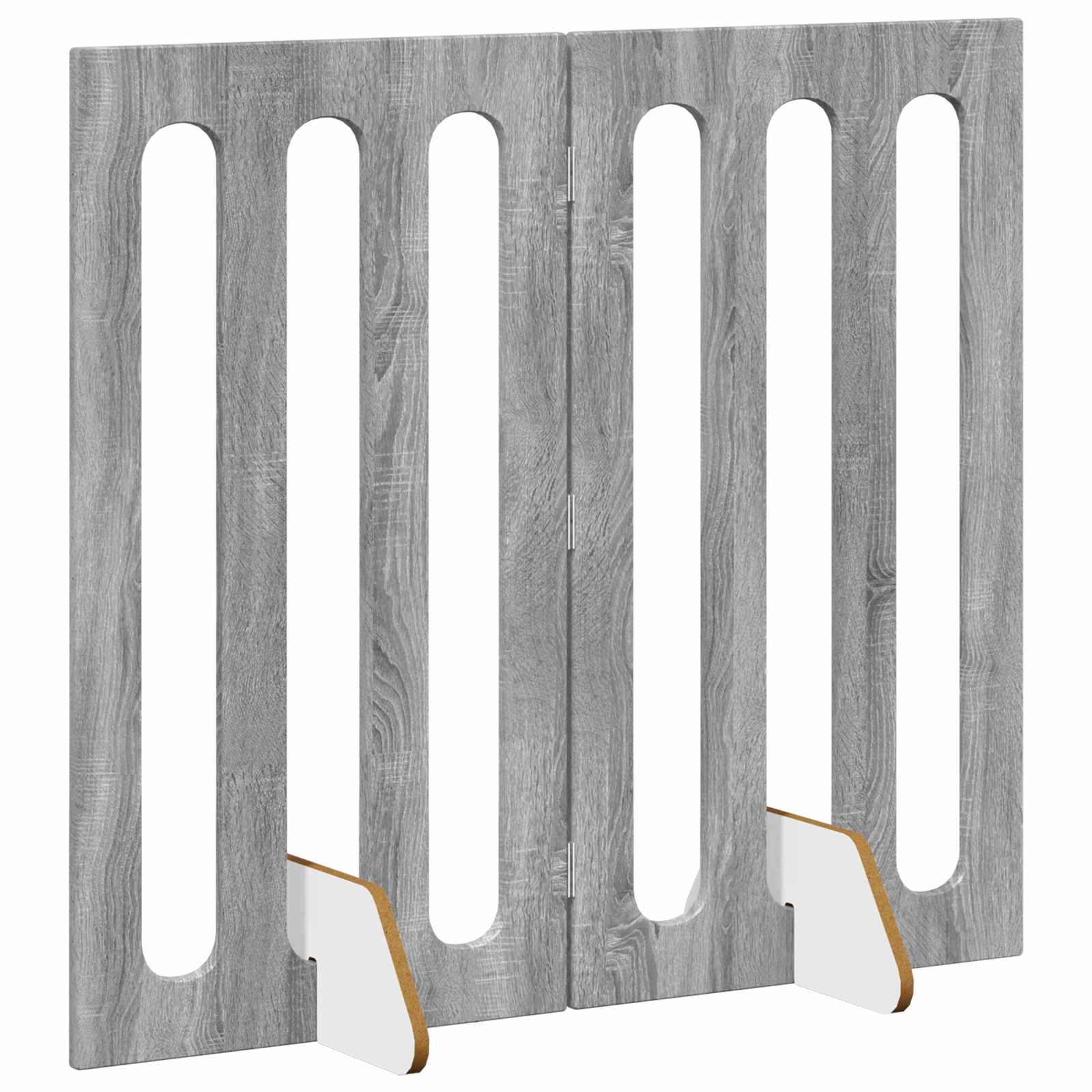 Faltbarer Haustierzaun 2 pcs Weiß 100,5 x 38 x 70 cm