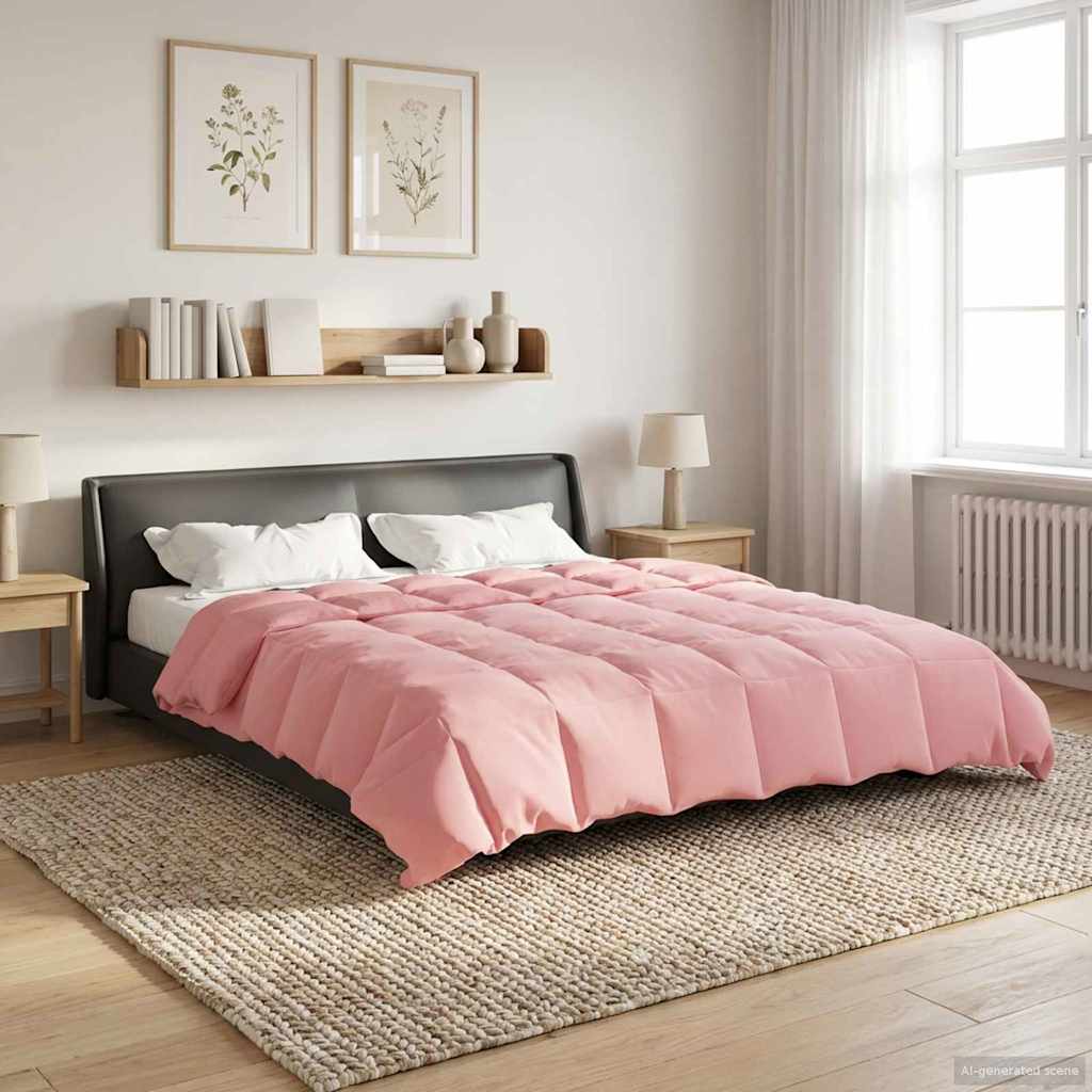 Sommerdecke Gesteppt Anthrazit 135 x 200 cm Mikrofaser