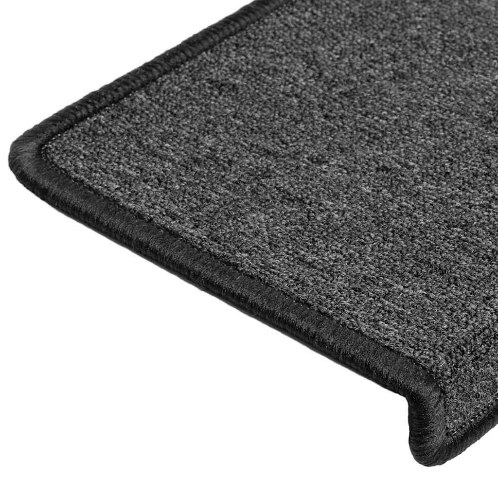 Stufenmatten 15 Stk. 65x21x4 cm Anthrazit Rechteckiger Rand