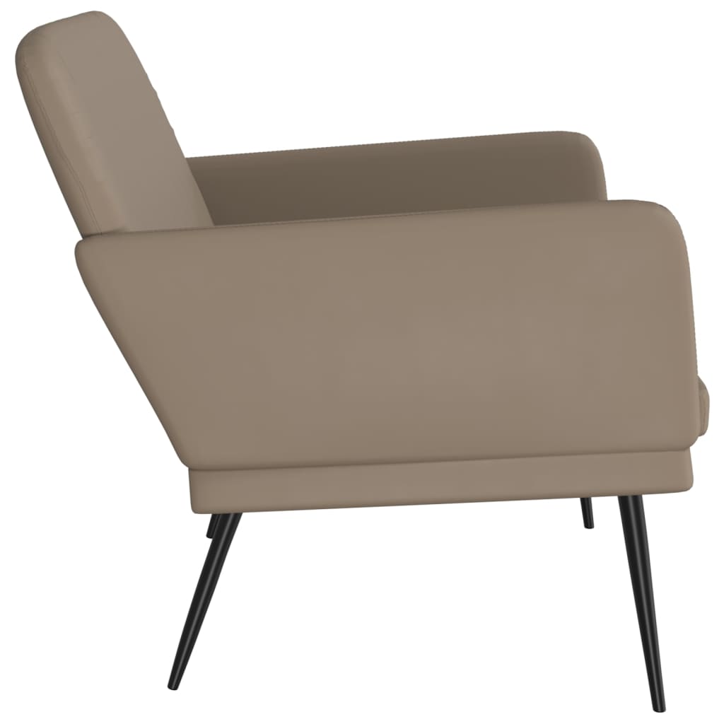 Sitzbank Grau 107x80x81 cm Kunstleder