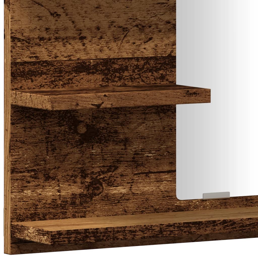 Badspiegel Weiß 60x10,5x45 cm Holzwerkstoff
