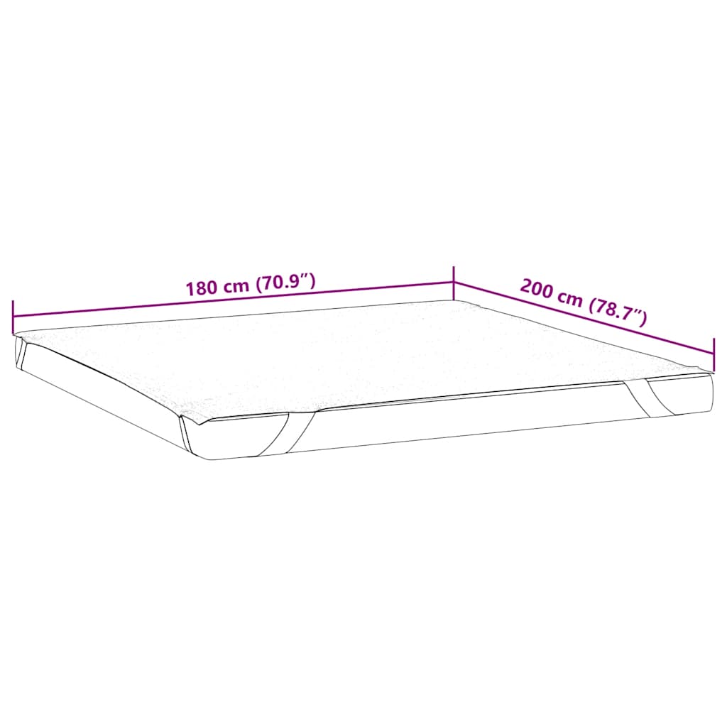 Matratzenschoner Weiß 90x190 cm Wasserdicht