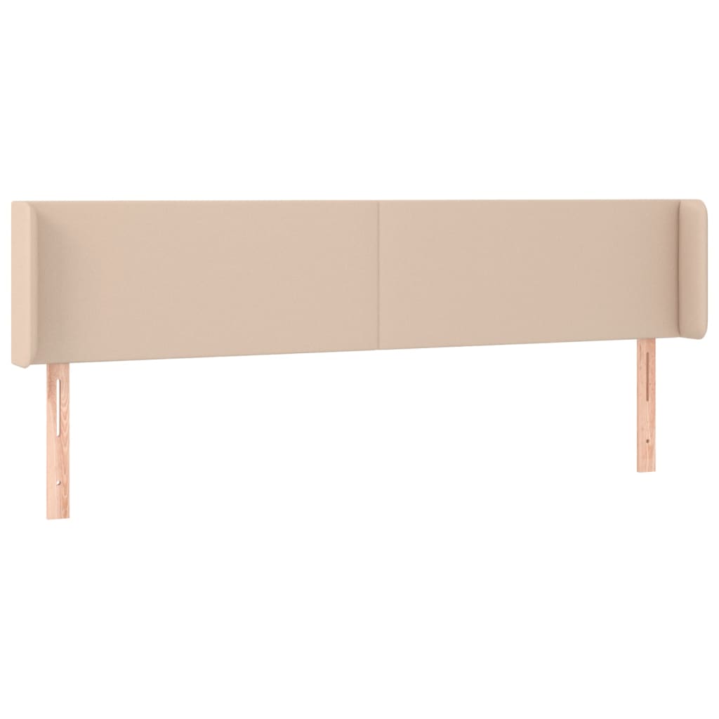 Kopfteil mit Ohren Creme 83x16x78/88 cm Kunstleder