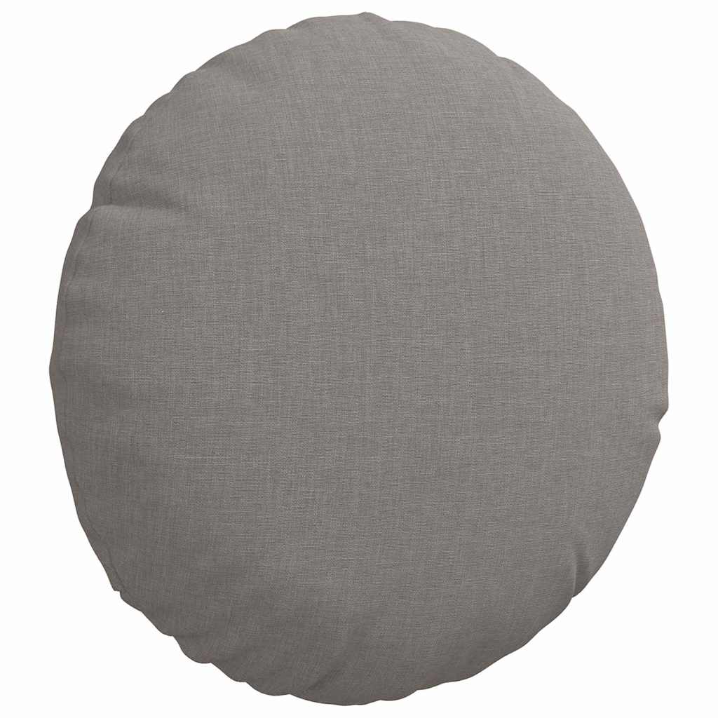 Sitzkissen 2 pcs Hellgrau Ø30 x 13 cm Stoff