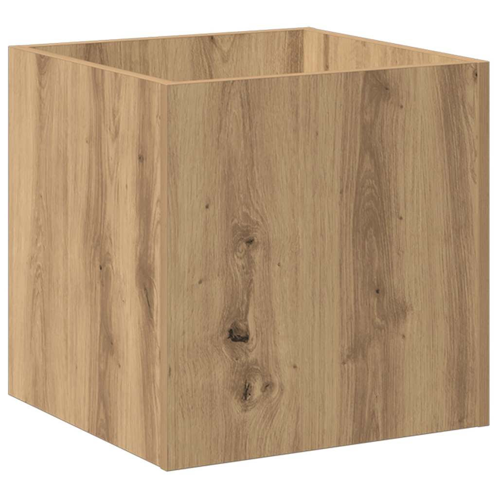 Pflanzgefäß Weiß 40x40x40 cm Holzwerkstoff