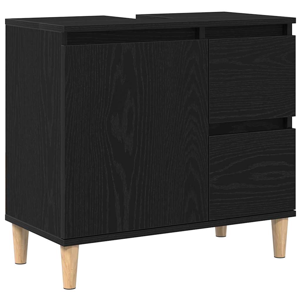 Badschrank Weiß 65x33x60 cm Holzwerkstoff
