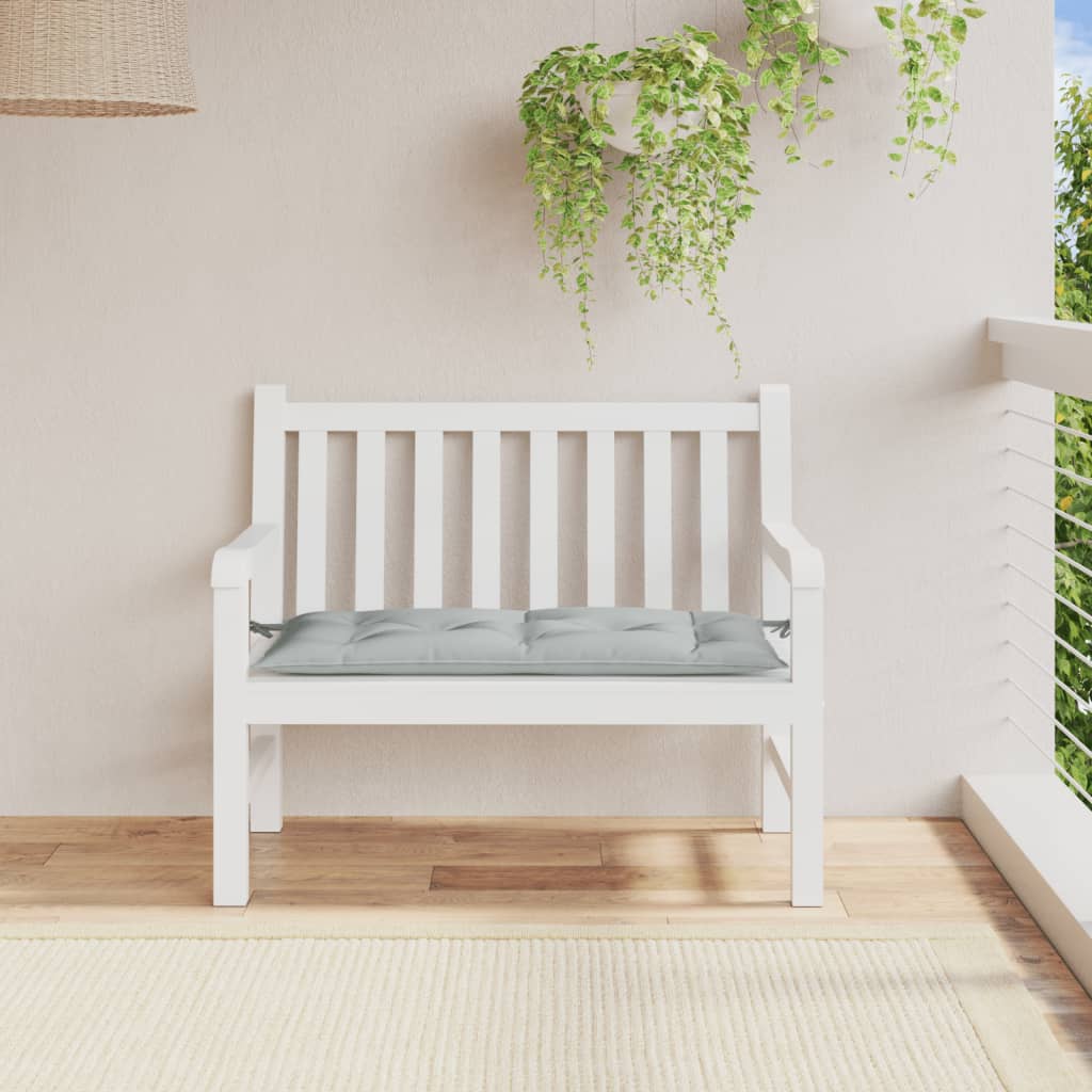 Gartenbank-Auflage Melange Anthrazit 100x50x7 cm Stoff