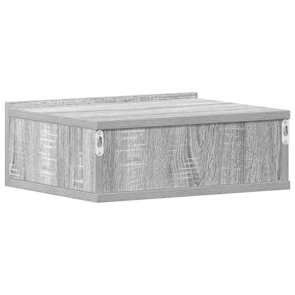 Hängender Nachttisch Weiß 40x30x15 cm Holzwerkstoff
