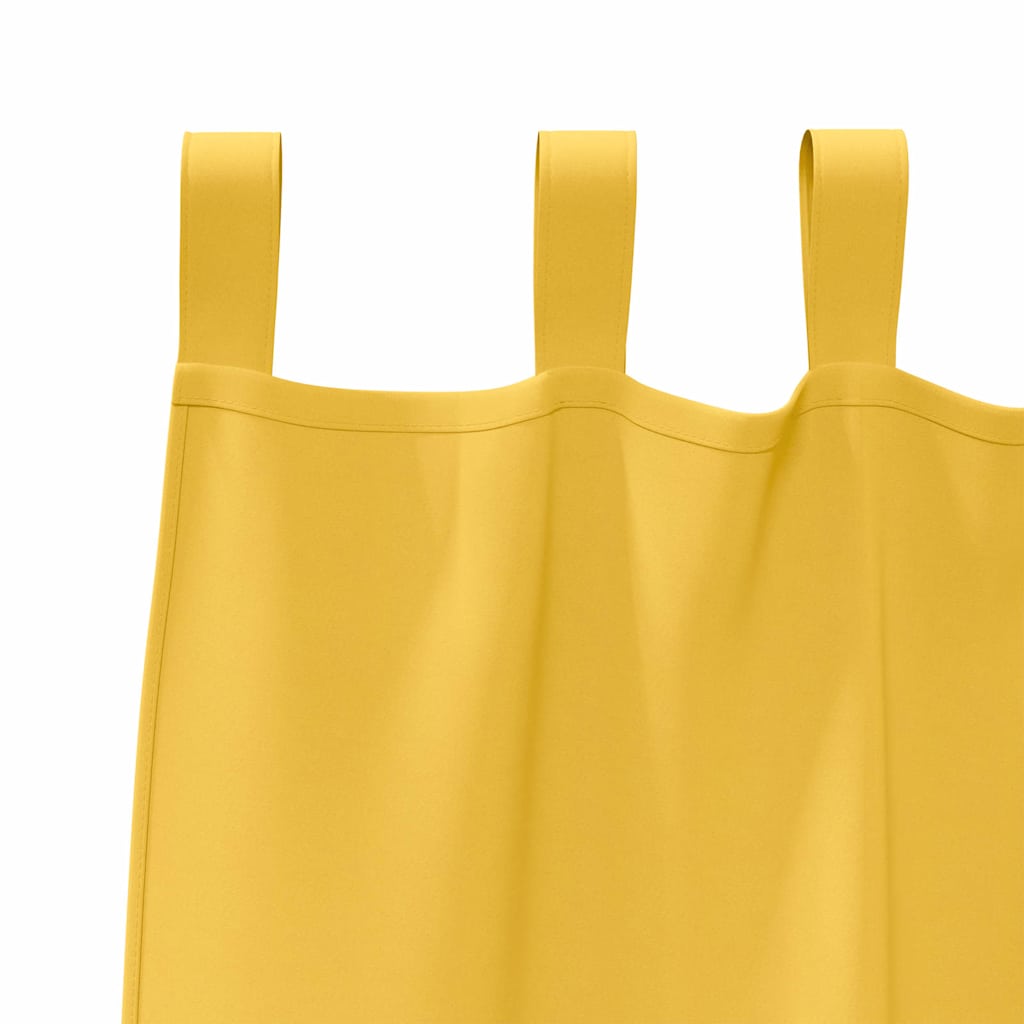 Verdunkelungs-Vorhänge mit Ringen 2 pcs Beige 140 x 140 cm