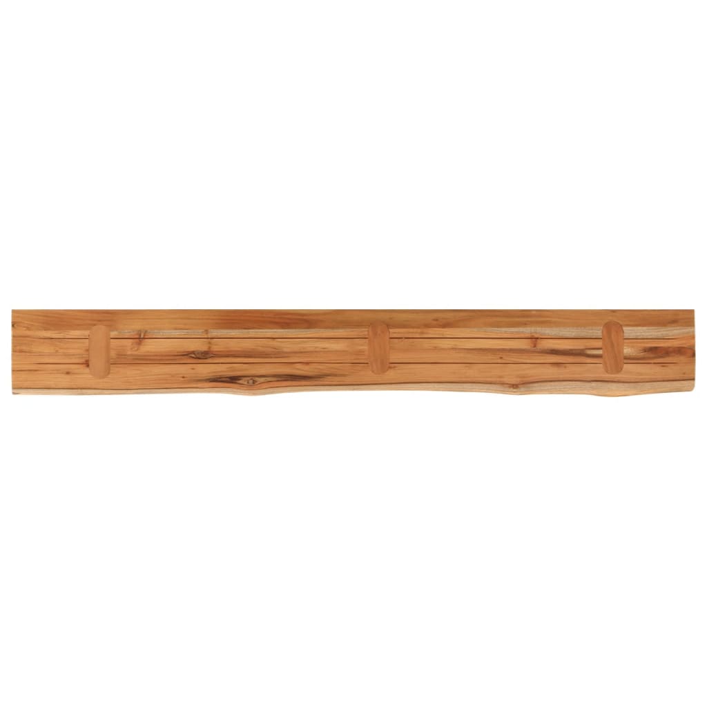 Wandregal 40x20x2,5 cm Rechteckig Massivholz Akazie Baumkante