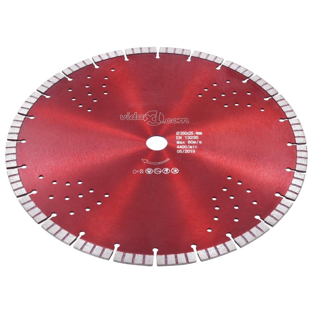 Diamant-Trennscheibe mit Turbo und Löchern Stahl 300 mm