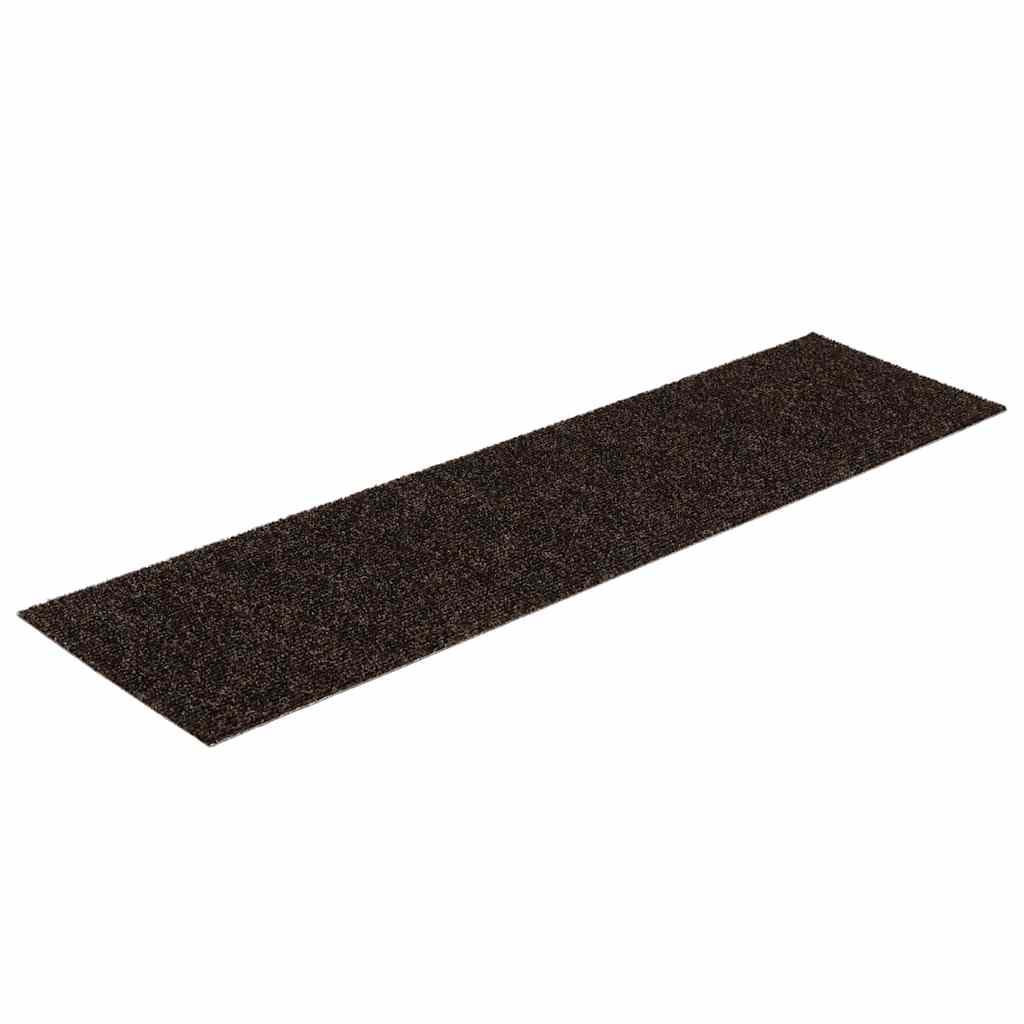 Stufenmatten Selbstklebend 15 Stk. 60x25 cm Hellbraun Rechteckig