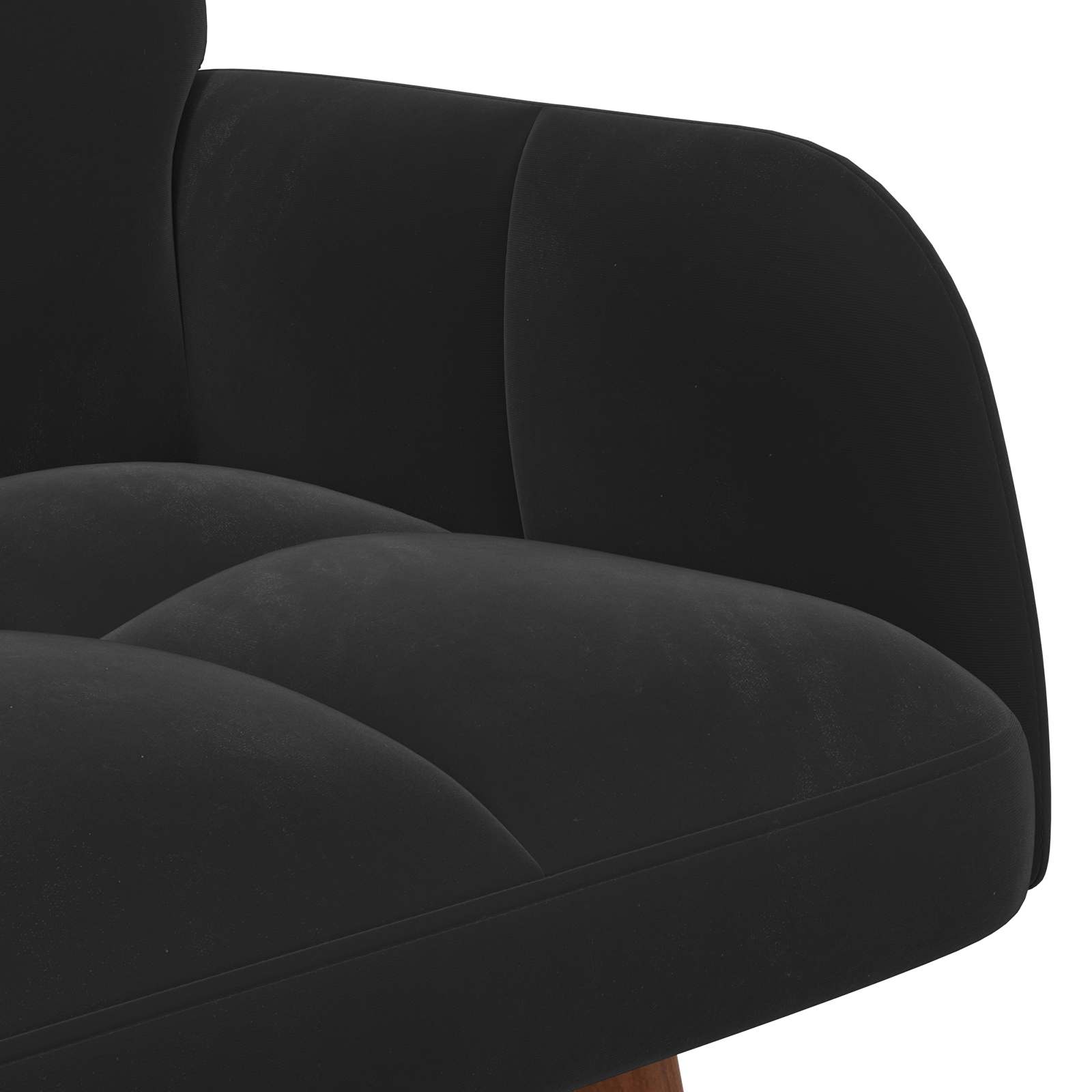 2-Sitzer Sofa Hellgrau 115 x 61 x 87 cm Samt (V)