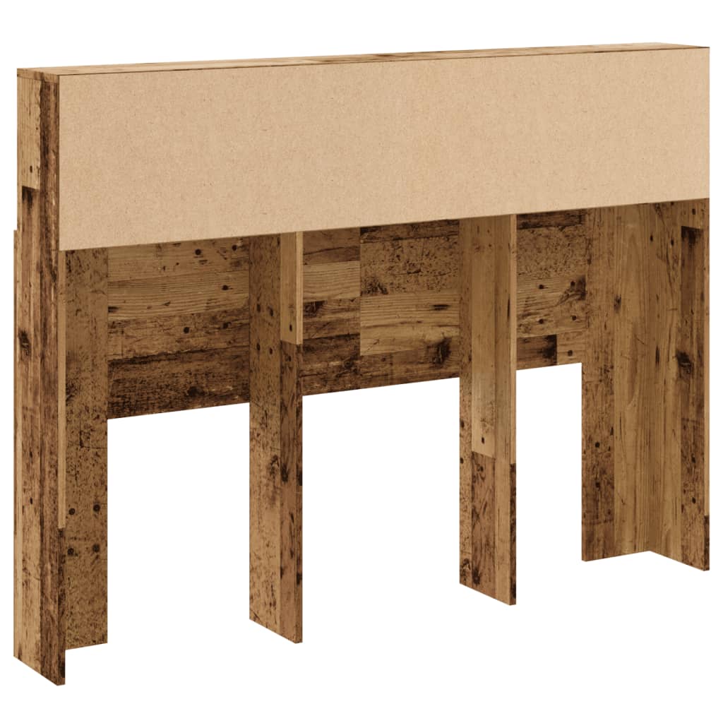 Bett-Kopfteil mit Ablagen Weiß 100x19x103,5 cm