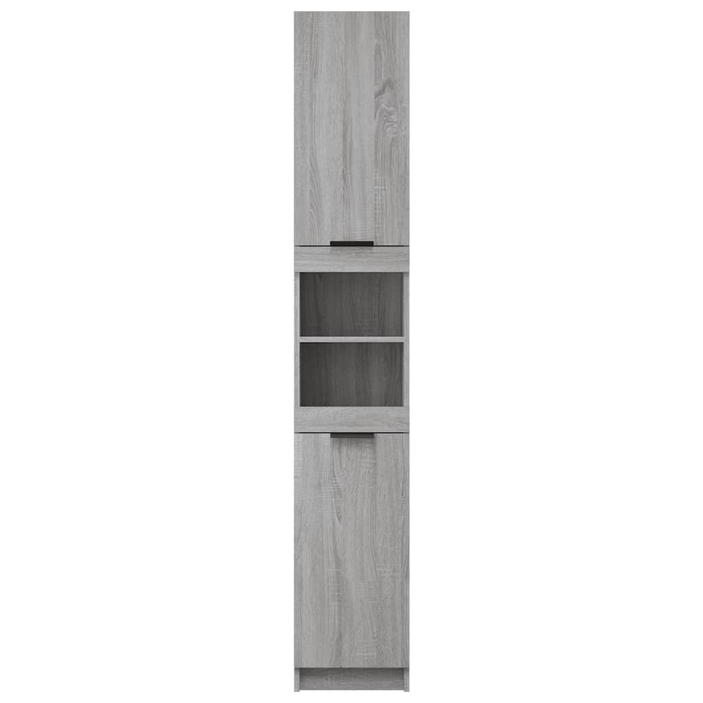 Badschrank Weiß 32x34x188,5 cm Holzwerkstoff
