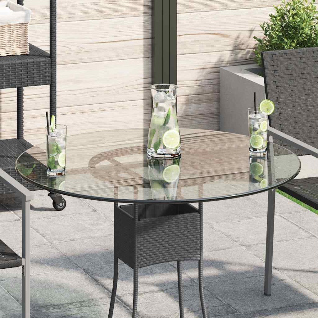 Tischplatte aus gehärtetem Glas quadratisch 700x700 mm