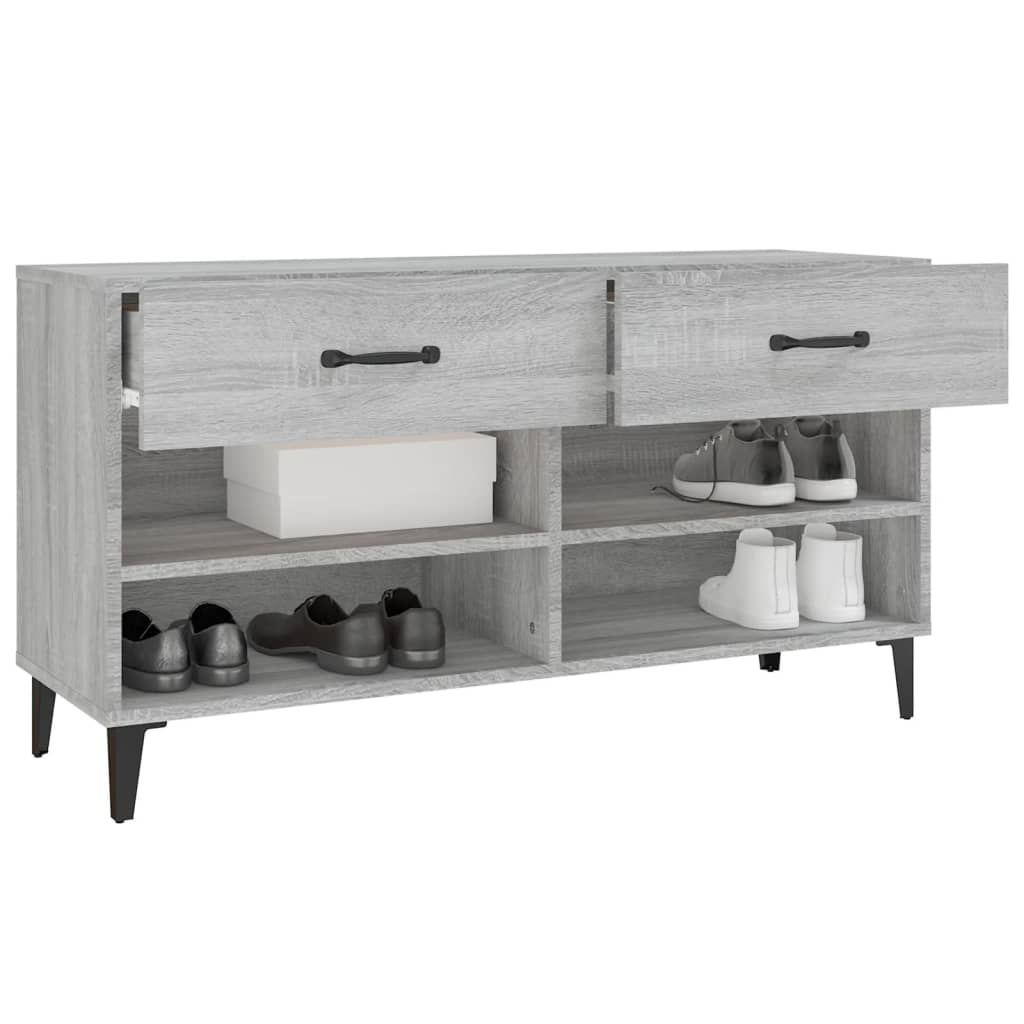 Schuhschrank Weiß 102x35x55 cm Holzwerkstoff