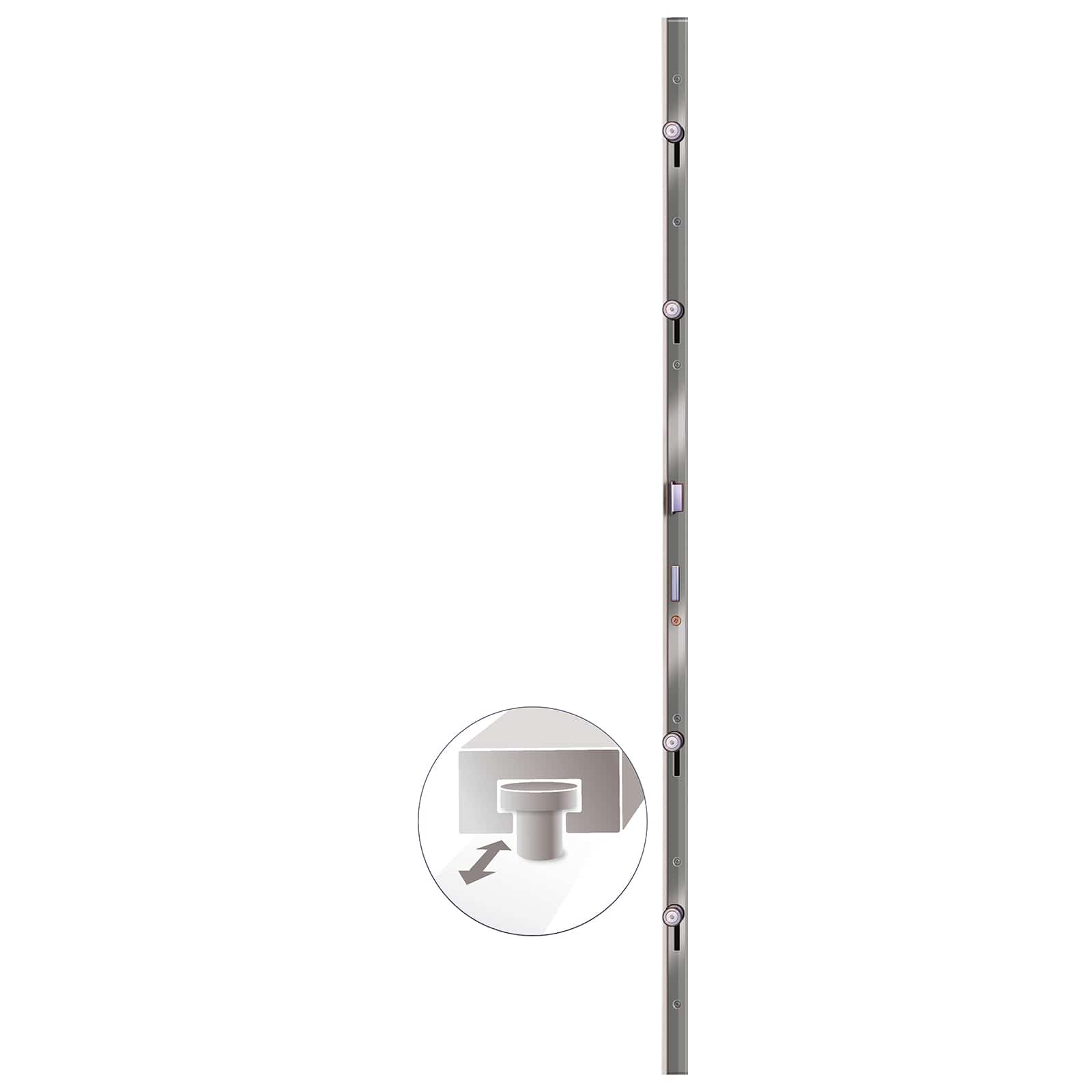 Vordertür Anthrazit 88 x 200 cm PVC