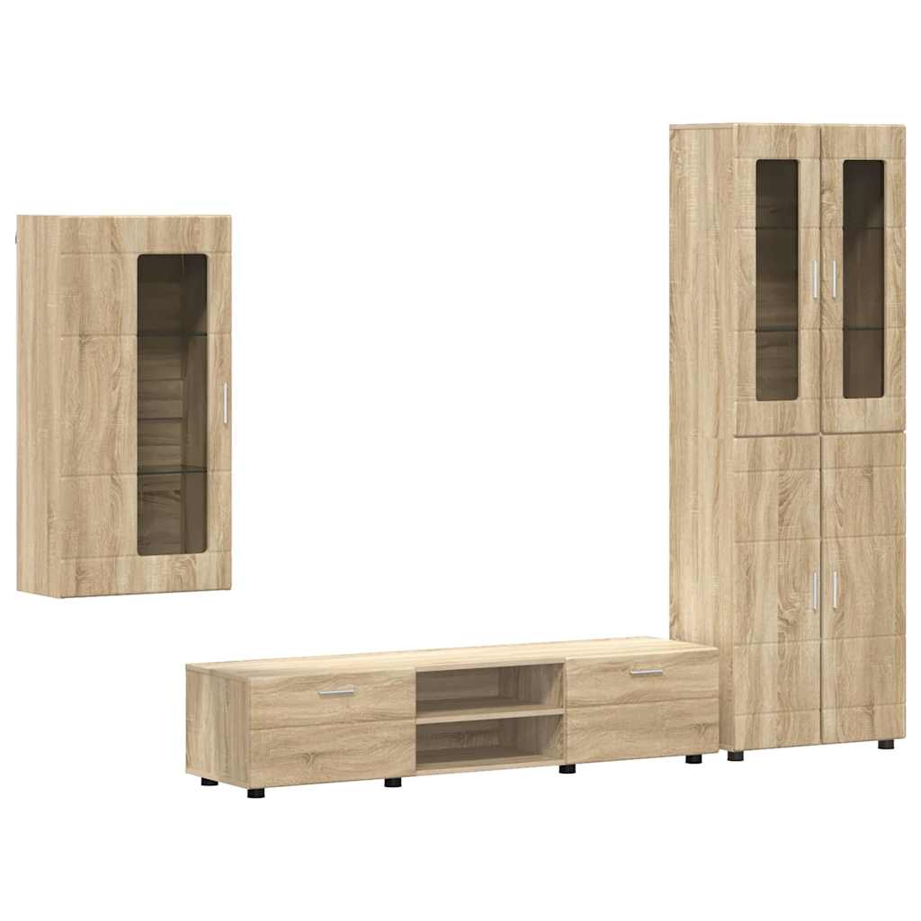Highboard mit Regal FLORIN Weiß 60 x 35 x 182 cm Holzwerkstoff