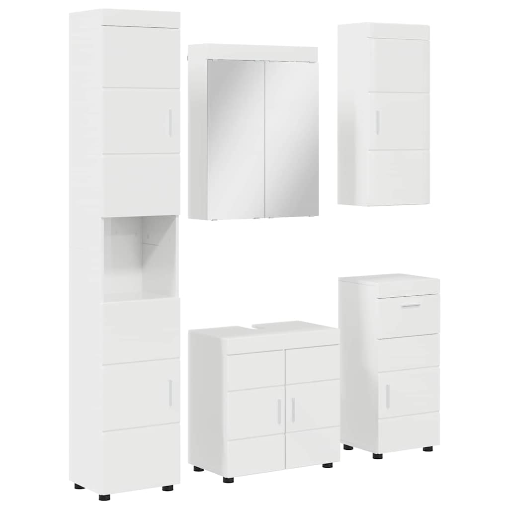Badezimmermöbel-Set TULUM 2 pcs Weiß 60 x 34 x 63 cm