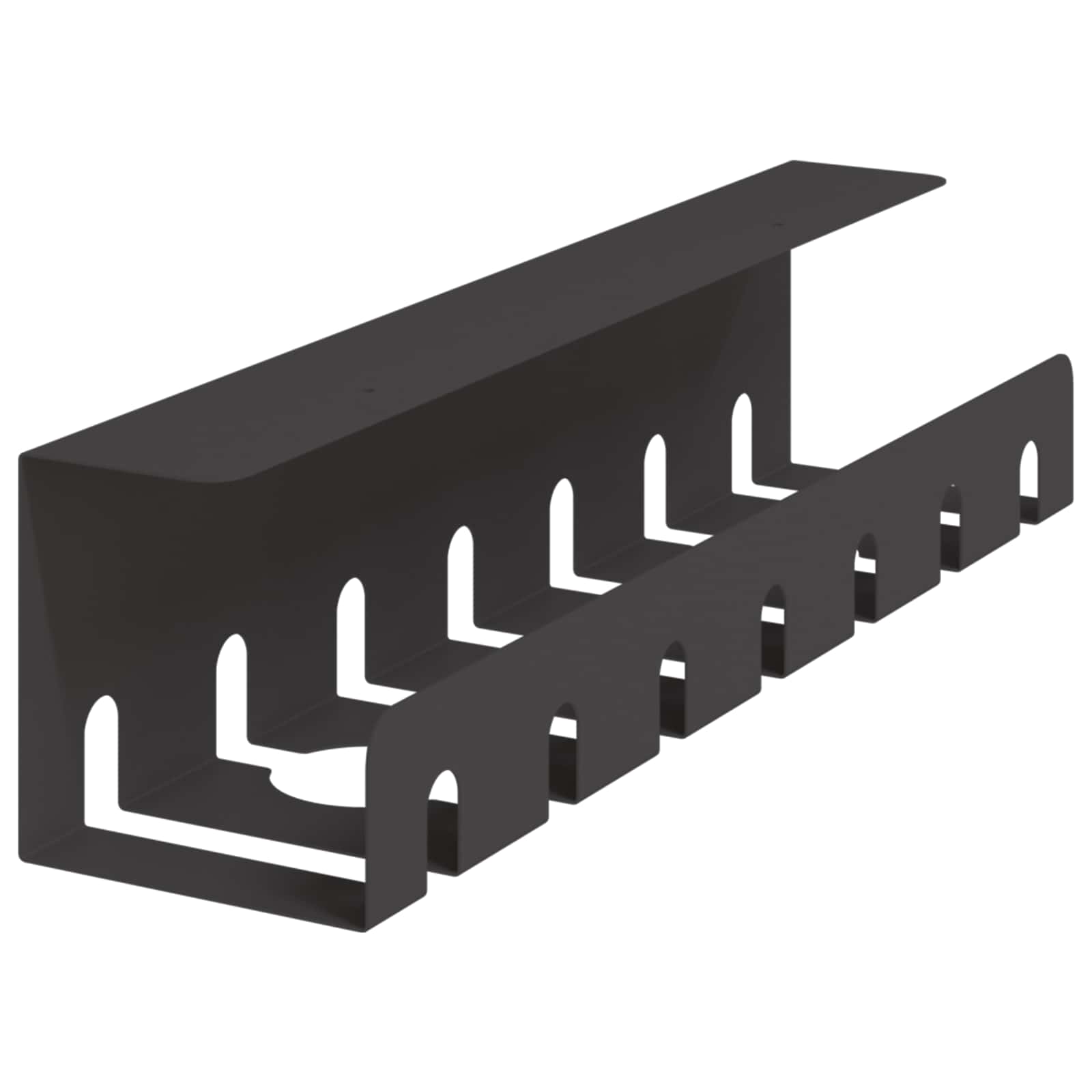 Unter dem Schreibtisch Kabelmanagement Tray 2 Stk. Anthrazit