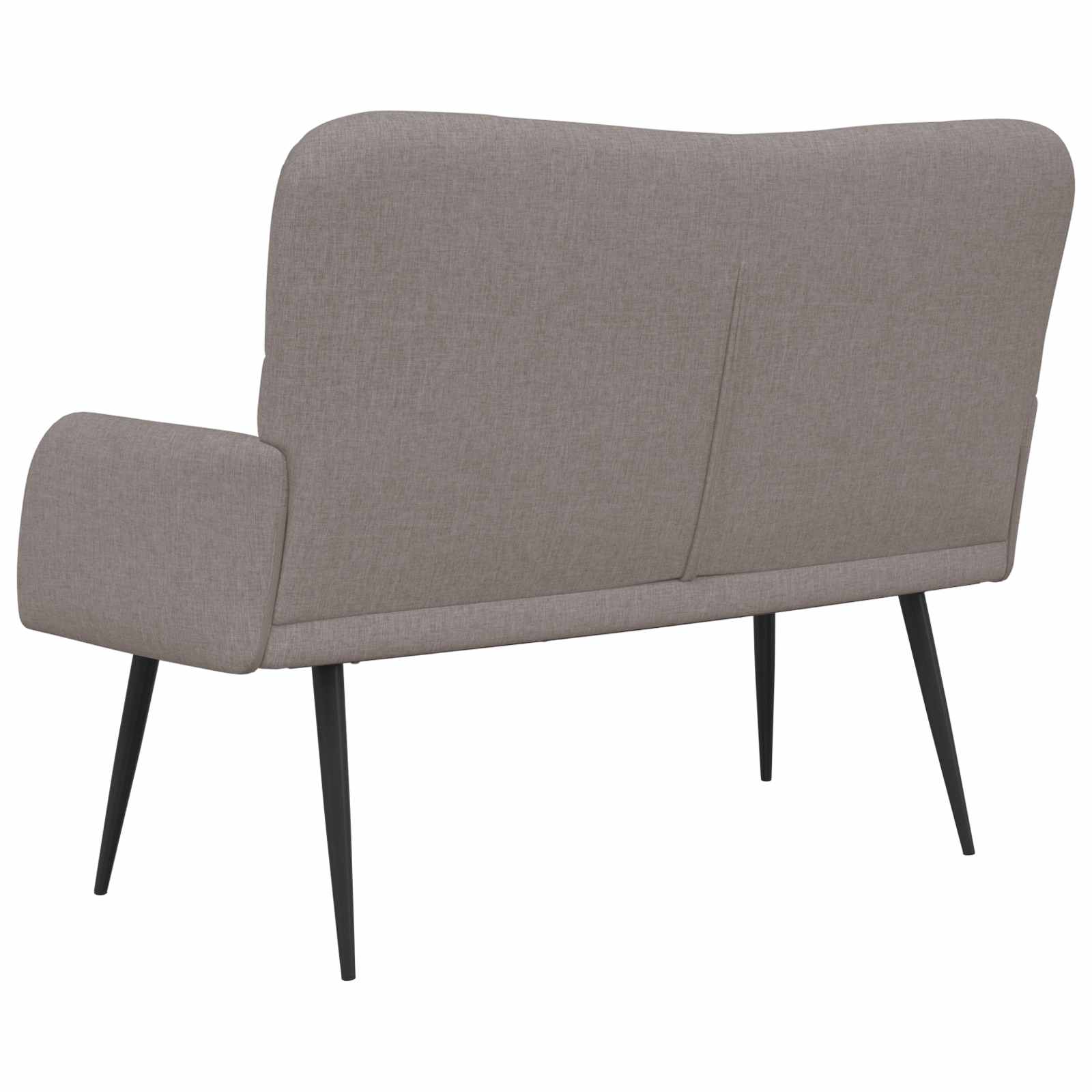 2-Sitzer Sofa Hellgrau 115 x 61 x 87 cm Stoff