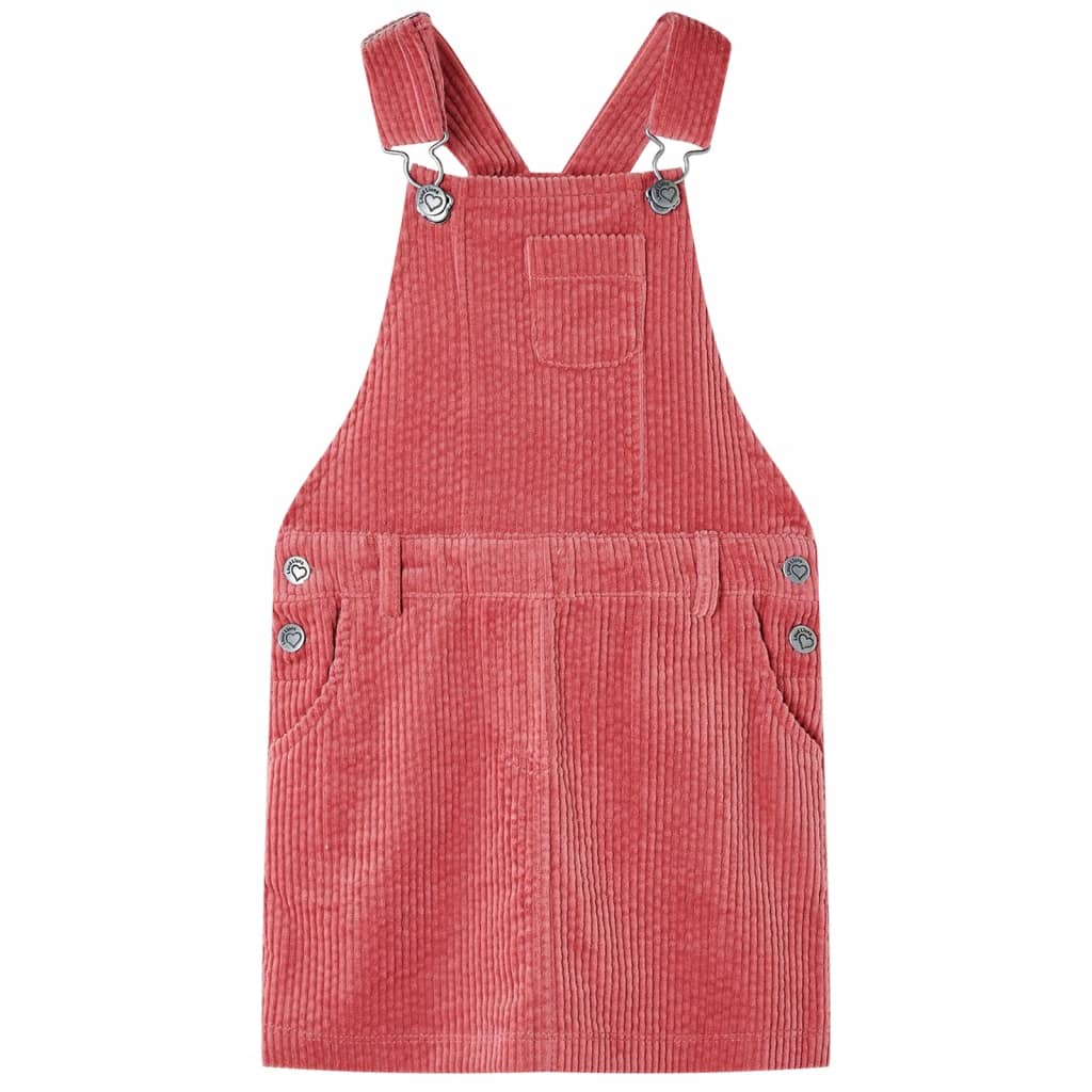 Kinder-Latzkleid Cord Cognac 104