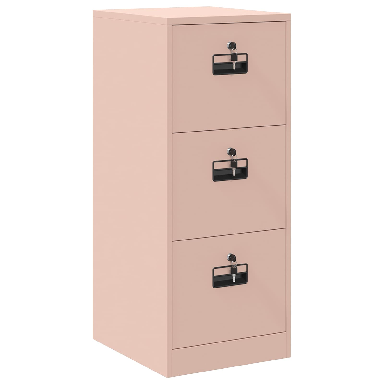 Aktenschrank 2 pcs Schwarz 44 x 50 x 139 cm Kaltgewalzter Stahl