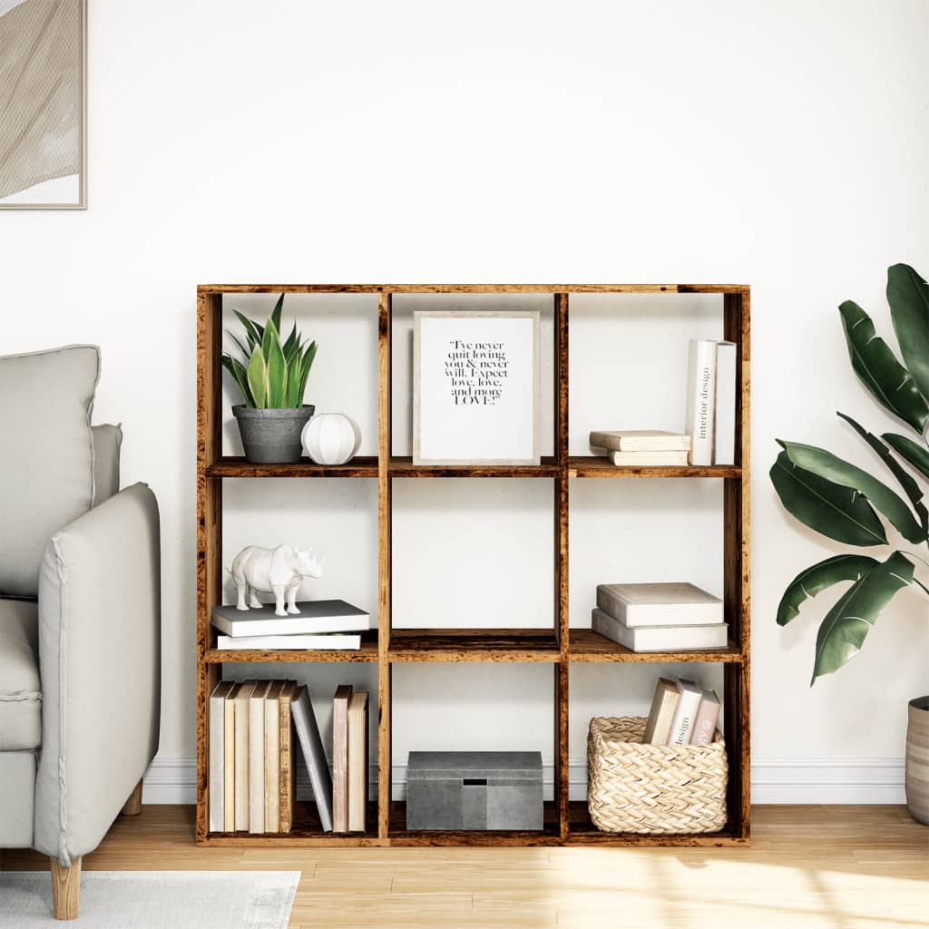Bücherregal Weiß 137,5x29x137,5 cm Holzwerkstoff