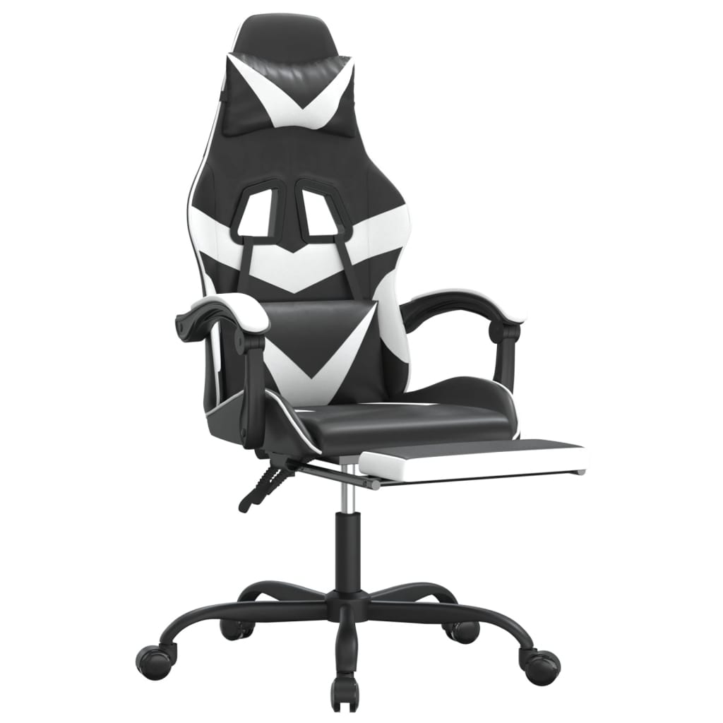 Gaming-Stuhl Drehbar Schwarz und Rot Kunstleder