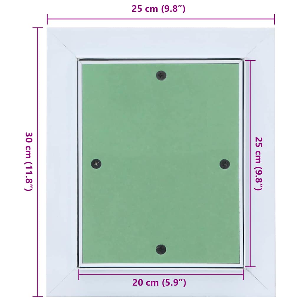 Revisionsklappe mit Aluminium-Rahmen und GK-Einlage 600x600 mm