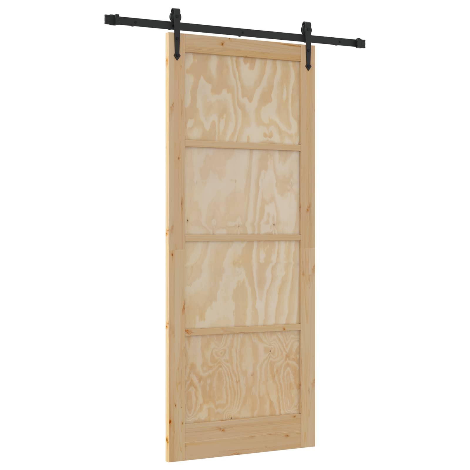 Schiebetür ORKDAL Natur 61 x 198,5 cm Massives Kiefernholz