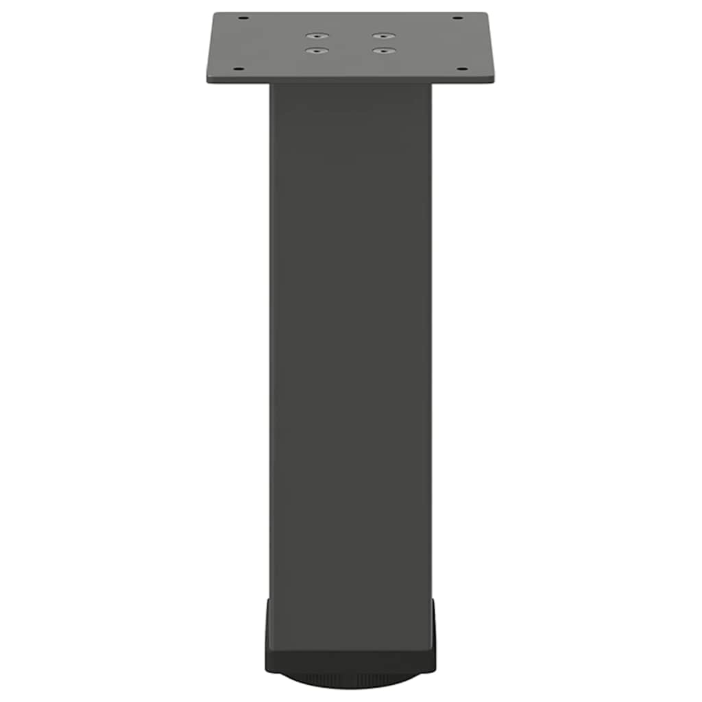 Bartischbeine 4 Stk. Schwarz 100-102 cm Stahl