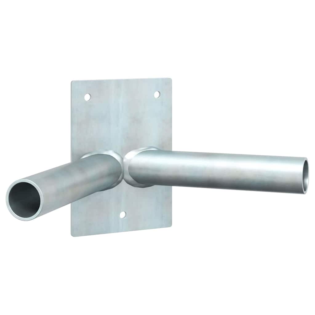 Fahnen Pole Holde Schwarz 10,5 x 7,5 x 0,25 cm Stahl