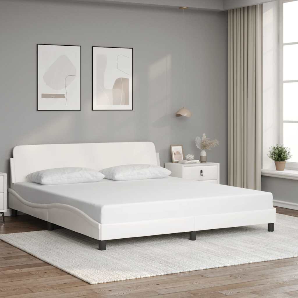 Bettgestell "Dover" Schwarz 80x200 cm Kunstleder