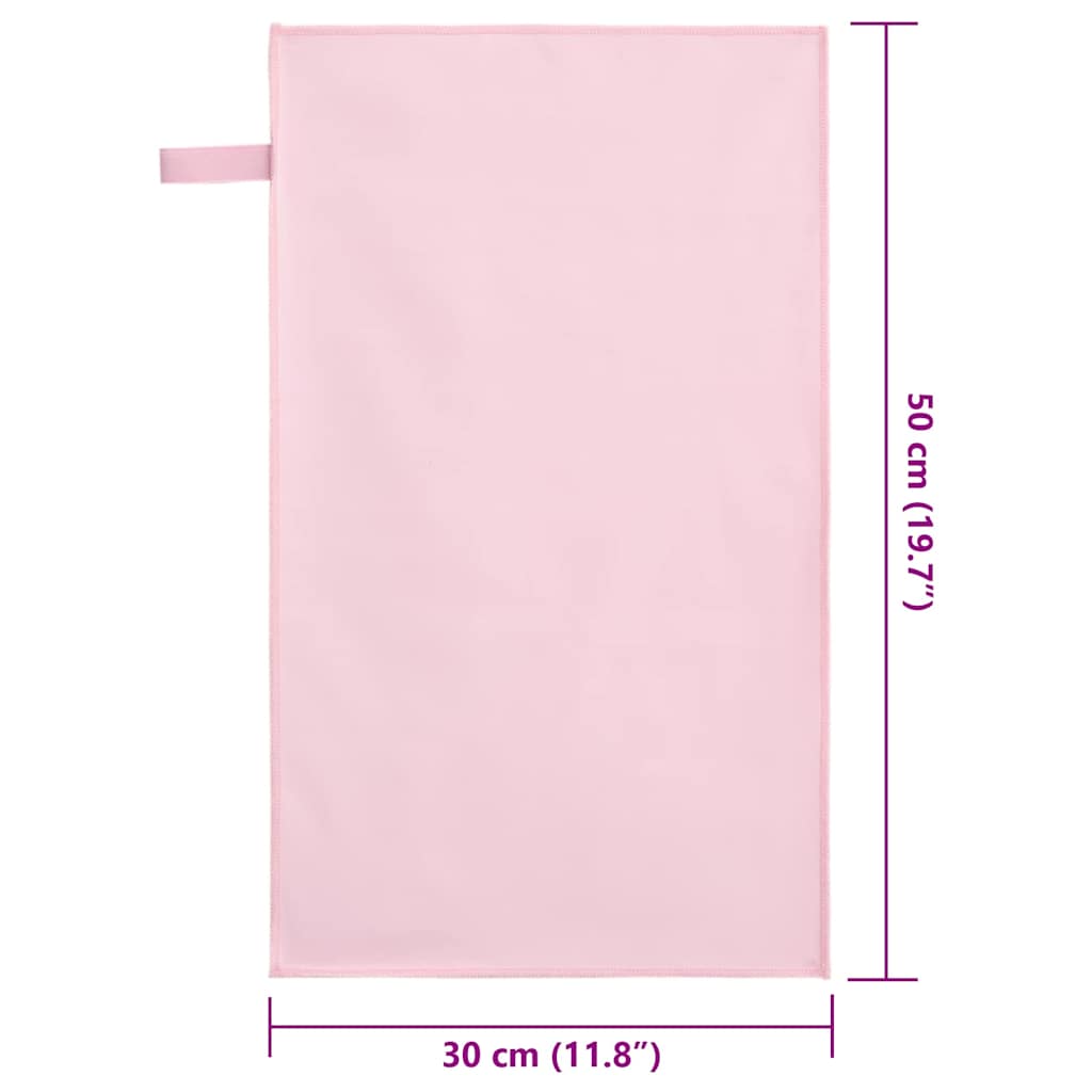 Sporthandtücher 2 pcs Schwarz 50 x 30 cm Polyester und Polyamid