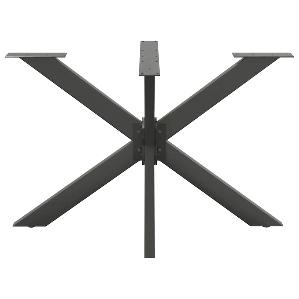 Couchtischbein in Spinnenform Naturstahl 98x58x(42-43) cm Stahl