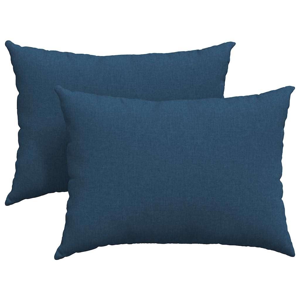 Sofakissen 2 pcs Hellgrau 50 x 30 cm Stoff