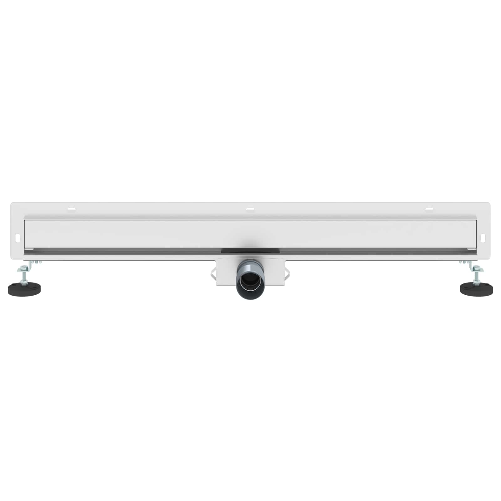 Wandmontierter Duschablauf Silber 50 cm Edelstahl 304