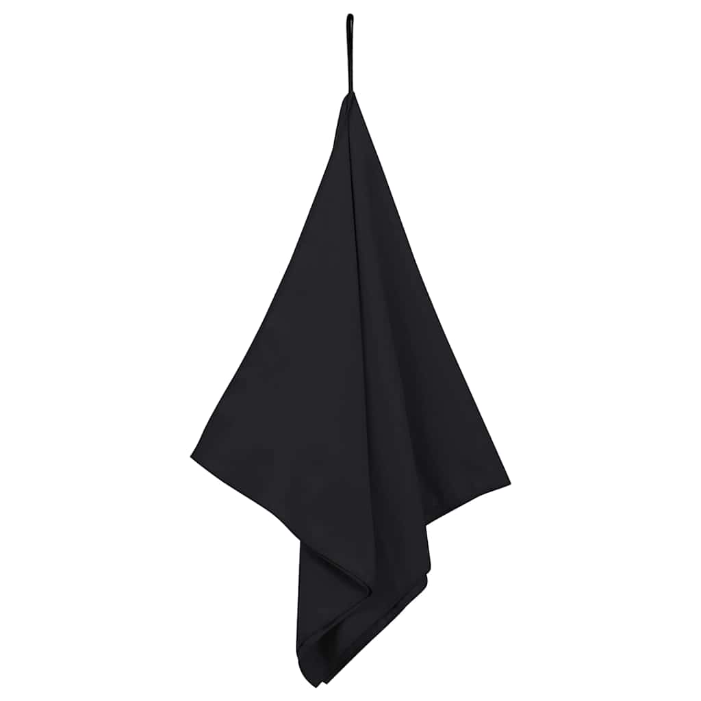 Sporthandtücher 2 pcs Schwarz 50 x 30 cm Polyester und Polyamid