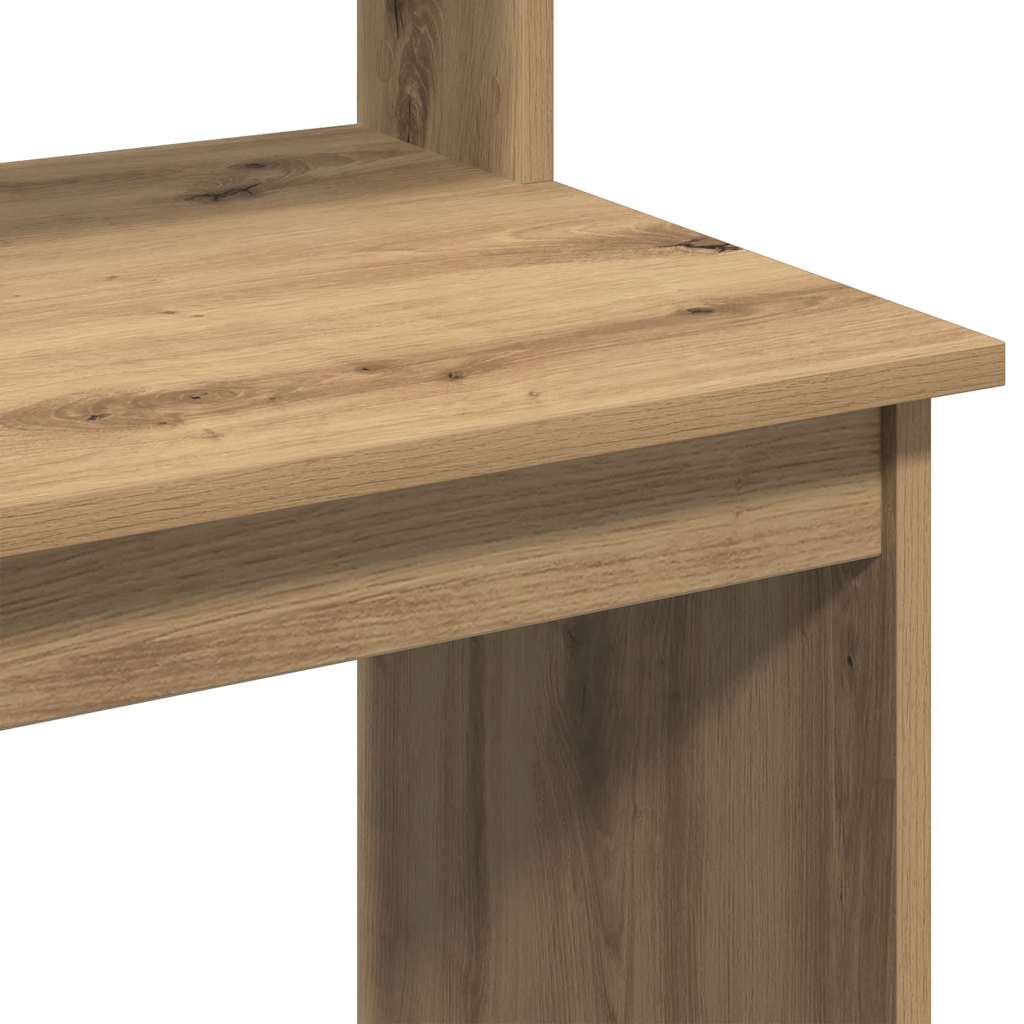 Schreibtisch mit Regal Weiß 102x45x148 cm Holzwerkstoff