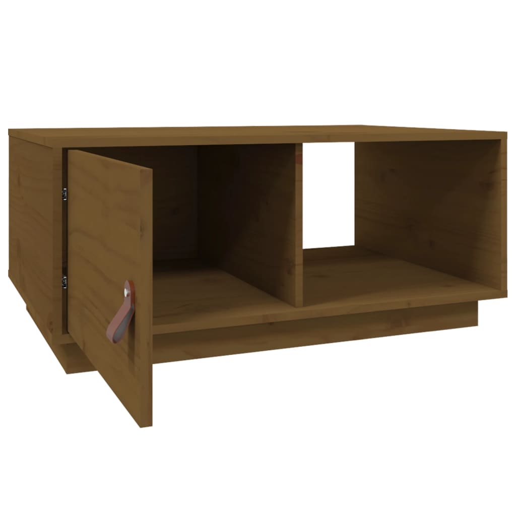 Couchtisch 80x50x35,5 cm Massivholz Kiefer