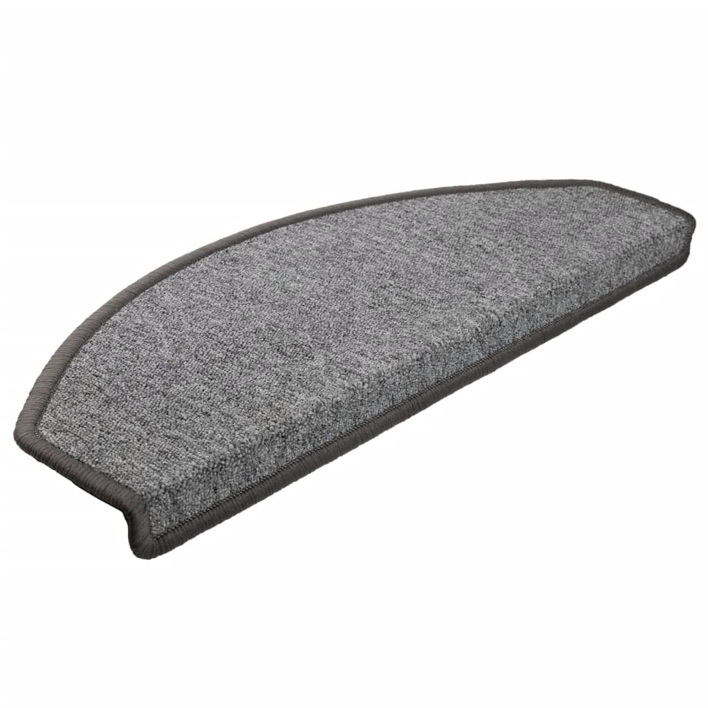 Stufenmatten 15 Stk. 56x17x3 cm Anthrazit Halbrund