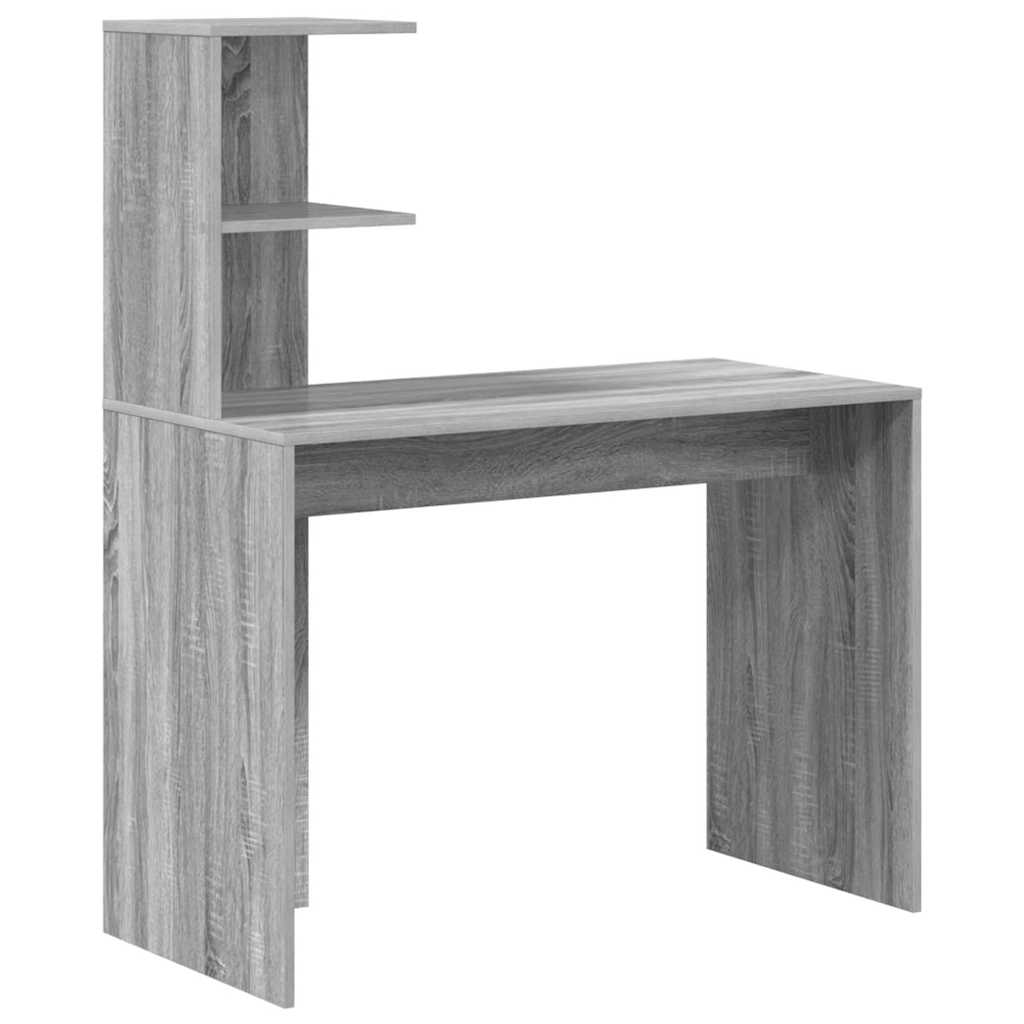 Schreibtisch 2 pcs Beton Grau