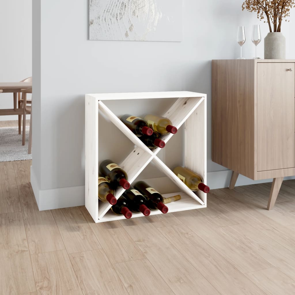 Weinschrank 56 x 25 x 56 cm Massivholz Kiefer