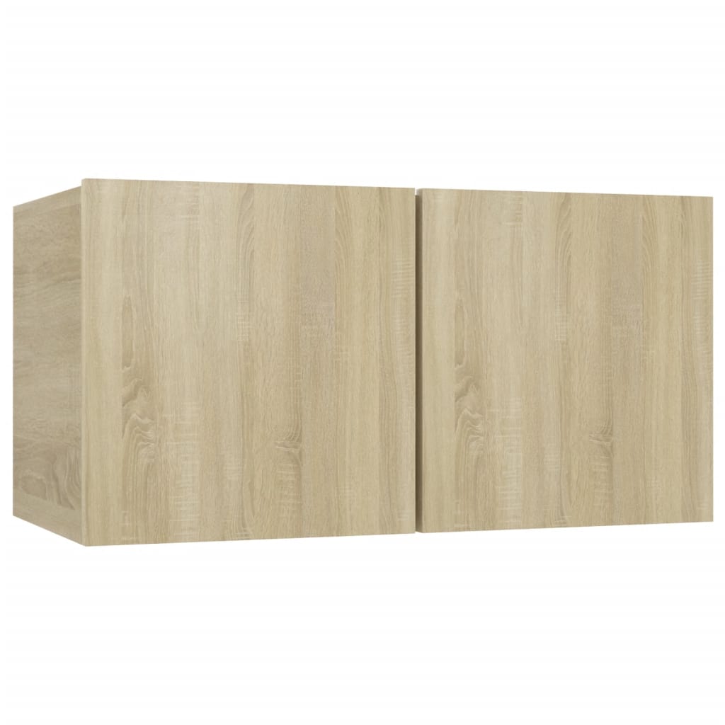 4-tlg. TV-Schrank-Set Weiß Holzwerkstoff