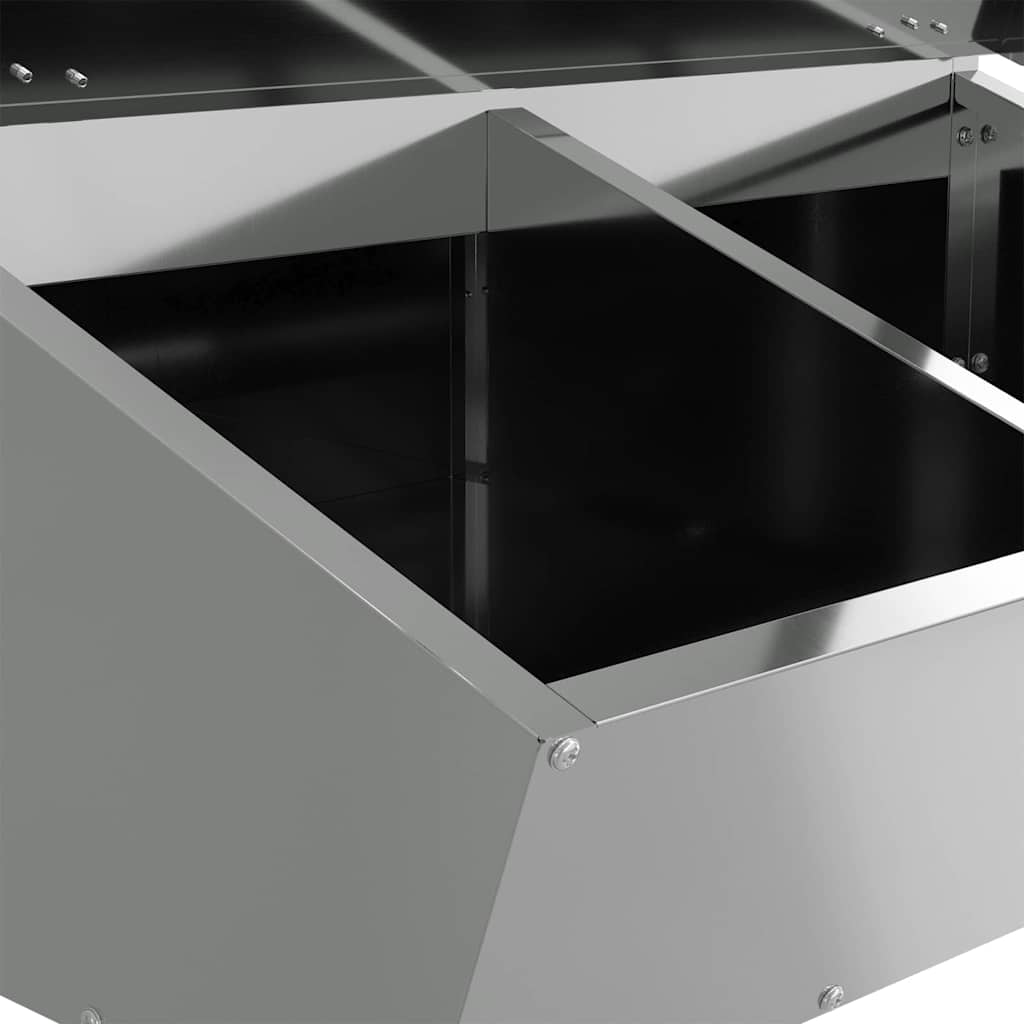 Schweinfutterspender Schwarz 55 x 38 x 76 cm