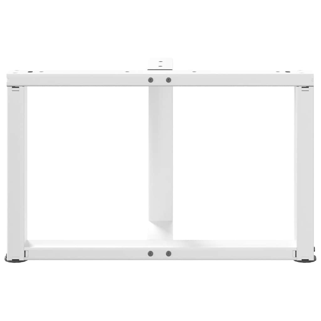 Couchtischbeine T-Form 2 Stk. Schwarz 30x25x(30-31) cm Stahl