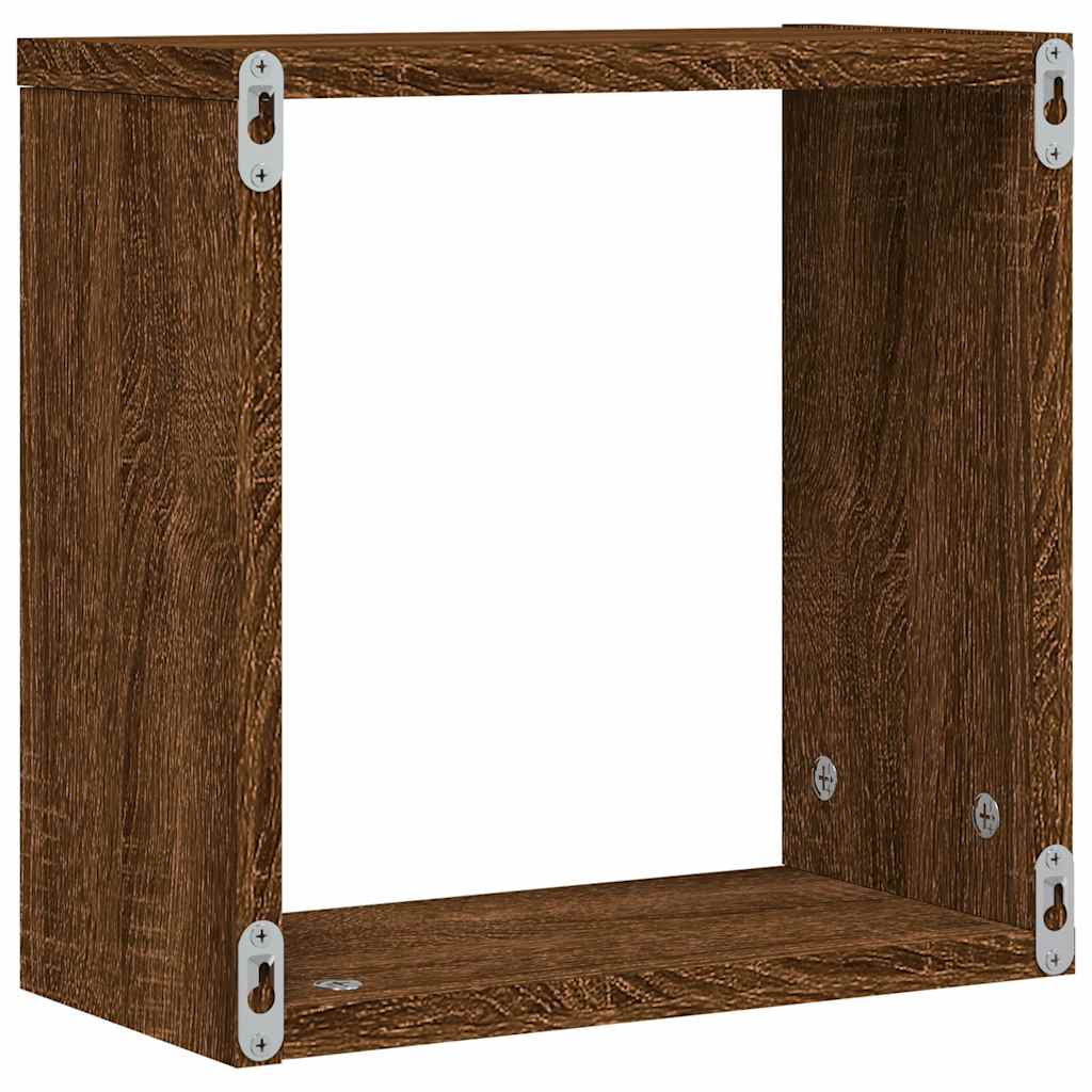 Würfelregale 2 Stk. Weiß 30x15x30 cm