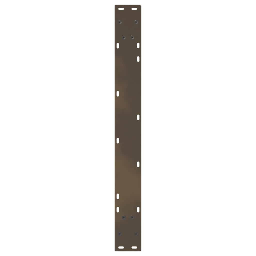 Couchtischbeine V-Form 2 Stück Schwarz 30x(30-31,3) cm Stahl